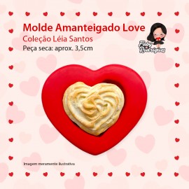 Molde de silicone Amanteigado Love - Léia Santos