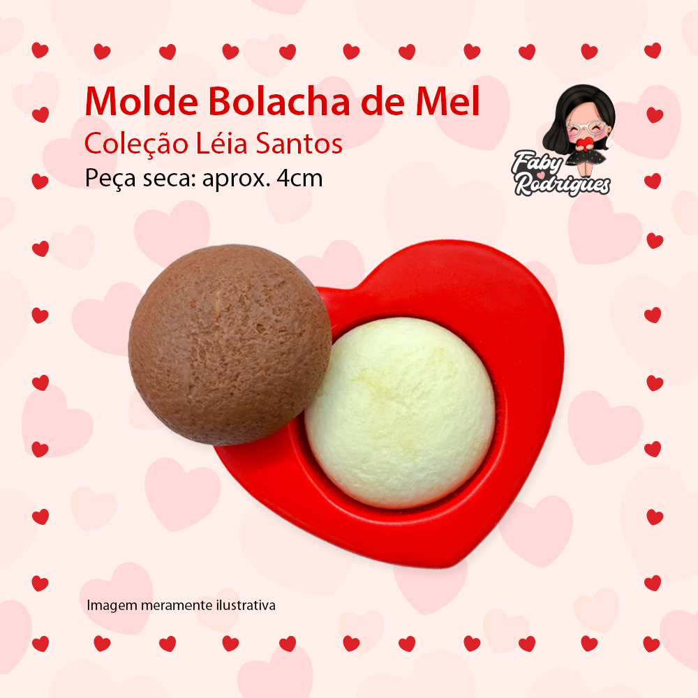 Molde de silicone Bolacha de Mel - Léia Santos