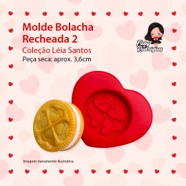 Molde de silicone Bolacha Recheada 2 - Léia Santos