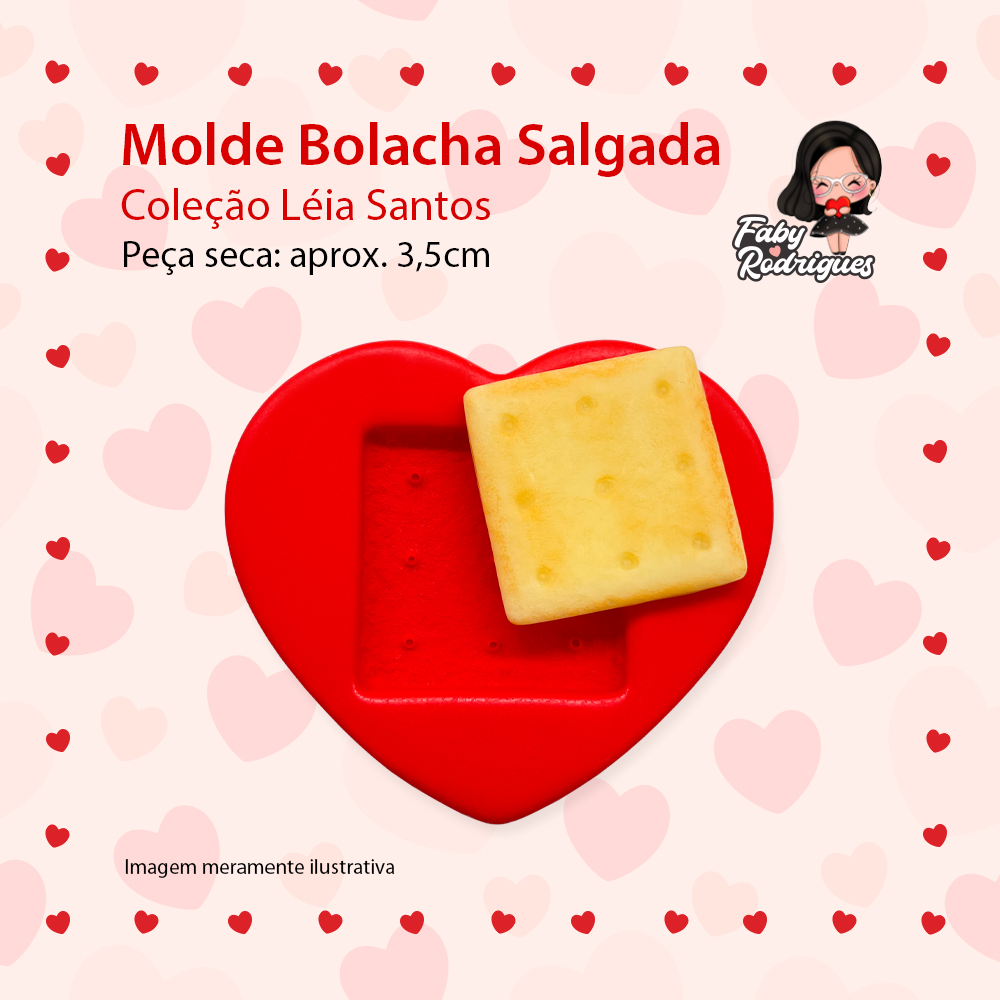 Molde de silicone Bolacha Salgada - Léia Santos