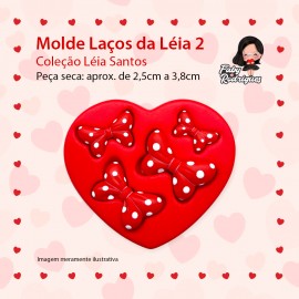 Molde de silicone Laços da Léia 2 - Léia Santos