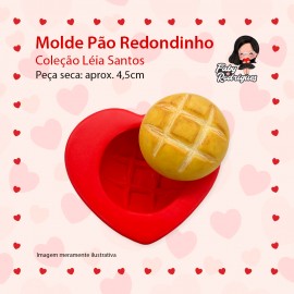 Molde de silicone Pão Redondinho - Léia Santos