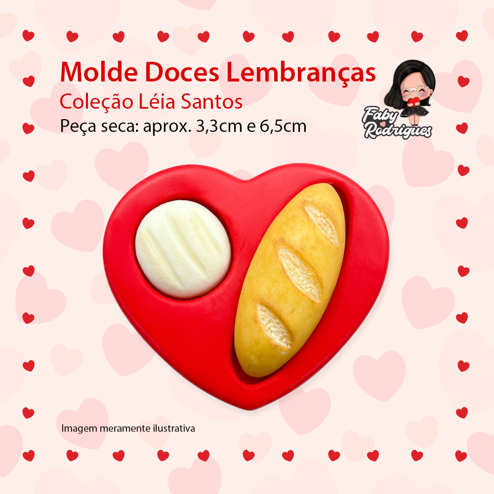 Molde de silicone Doces Lembranças - Léia Santos