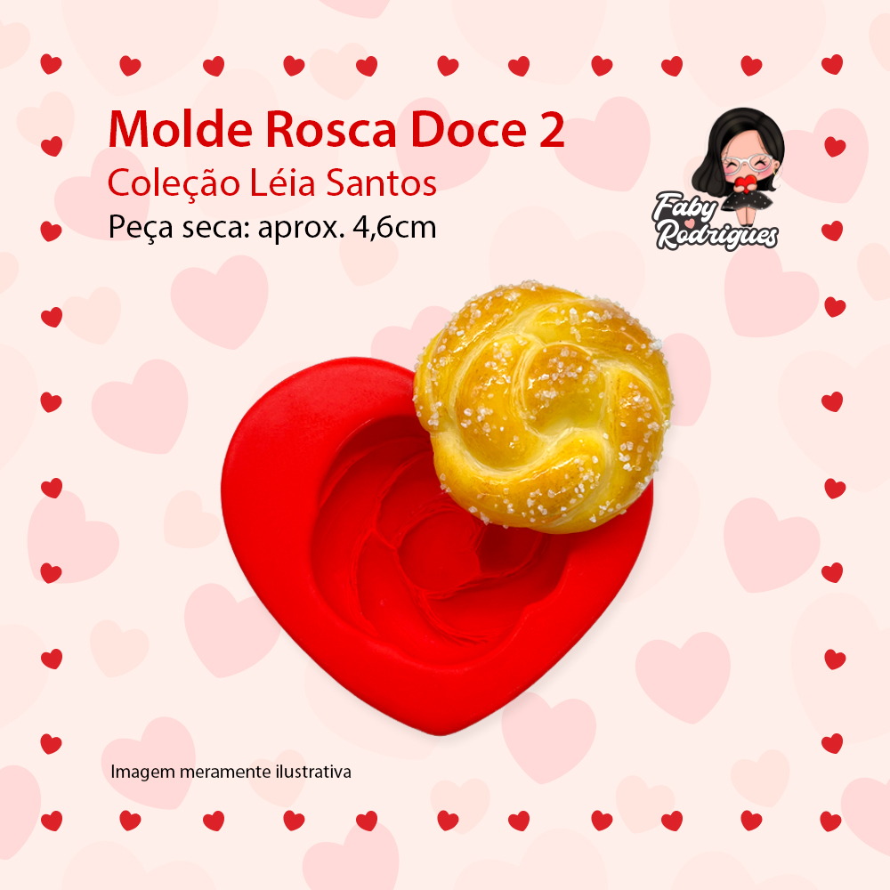 Molde de silicone Rosca Doce 2 - Léia Santos