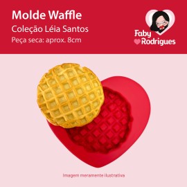 Molde de Silicone Waffle - Léia Santos