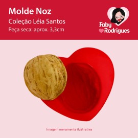 Molde de Silicone Noz - Léia Santos