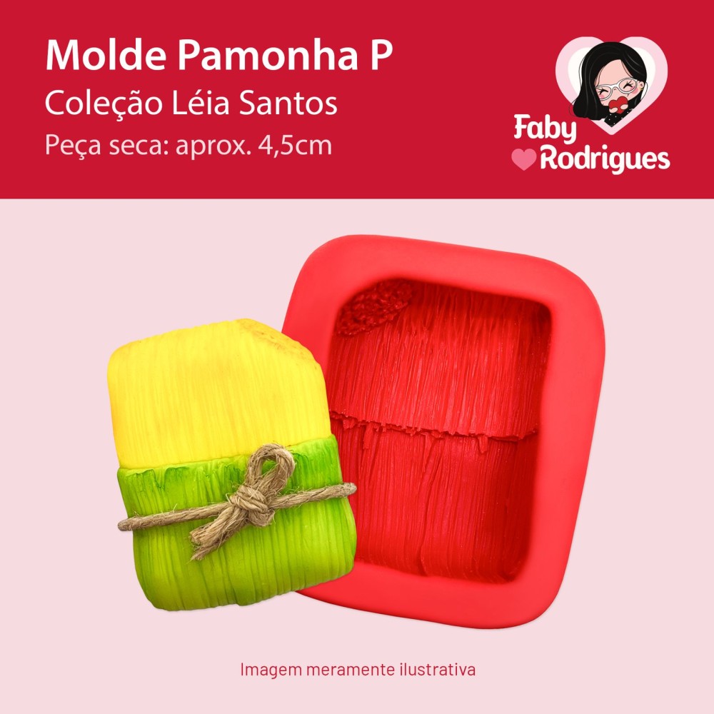 Molde de Silicone Pamonha P - Léia Santos