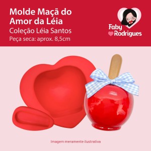 Molde de Silicone Maçã do Amor da Léia - Léia Santos