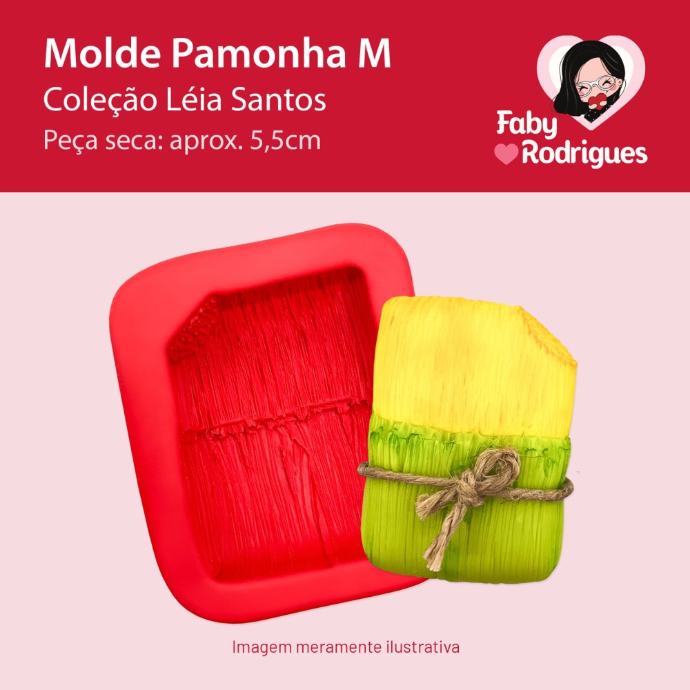 Molde de Silicone Pamonha M - Léia Santos