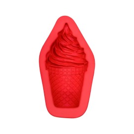 Molde de Silicone Sorvete Casquinha - Léia Santos