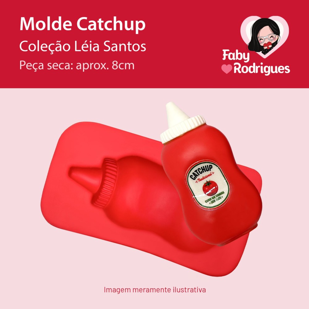 Molde de Silicone Catchup - Léia Santos