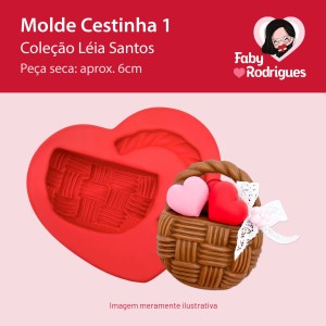 Molde de Silicone Cestinha 1 - Léia Santos
