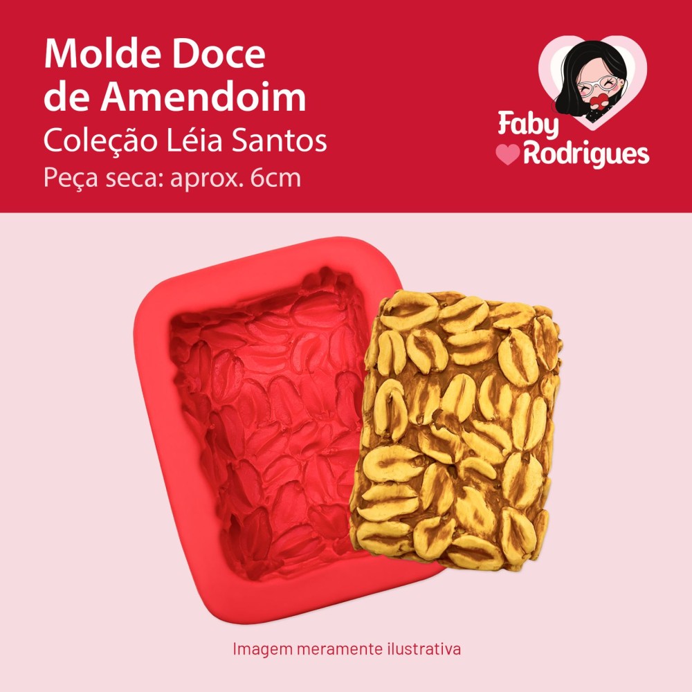 Molde de Silicone Doce de Amendoim - Léia Santos