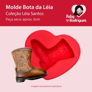 Molde de Silicone Bota da Léia - Léia Santos