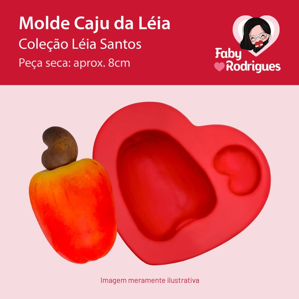 Molde de Silicone Caju da Leia - Léia Santos