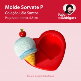 Molde de silicone Sorvete P - Léia Santos