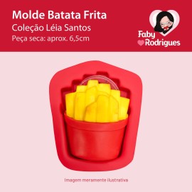 Molde de Silicone Batata Frita - Léia Santos