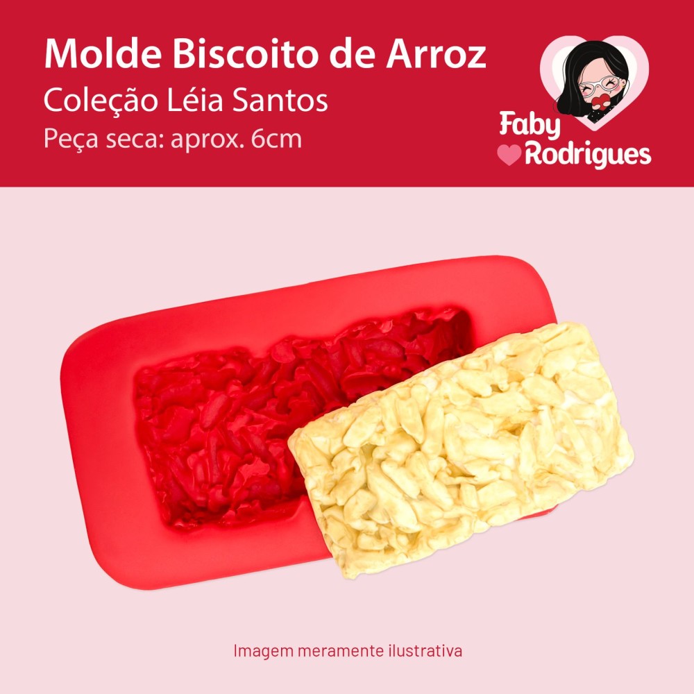 Molde de Silicone Biscoito de Arroz - Léia Santos