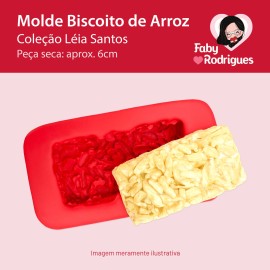 Molde de Silicone Biscoito de Arroz - Léia Santos