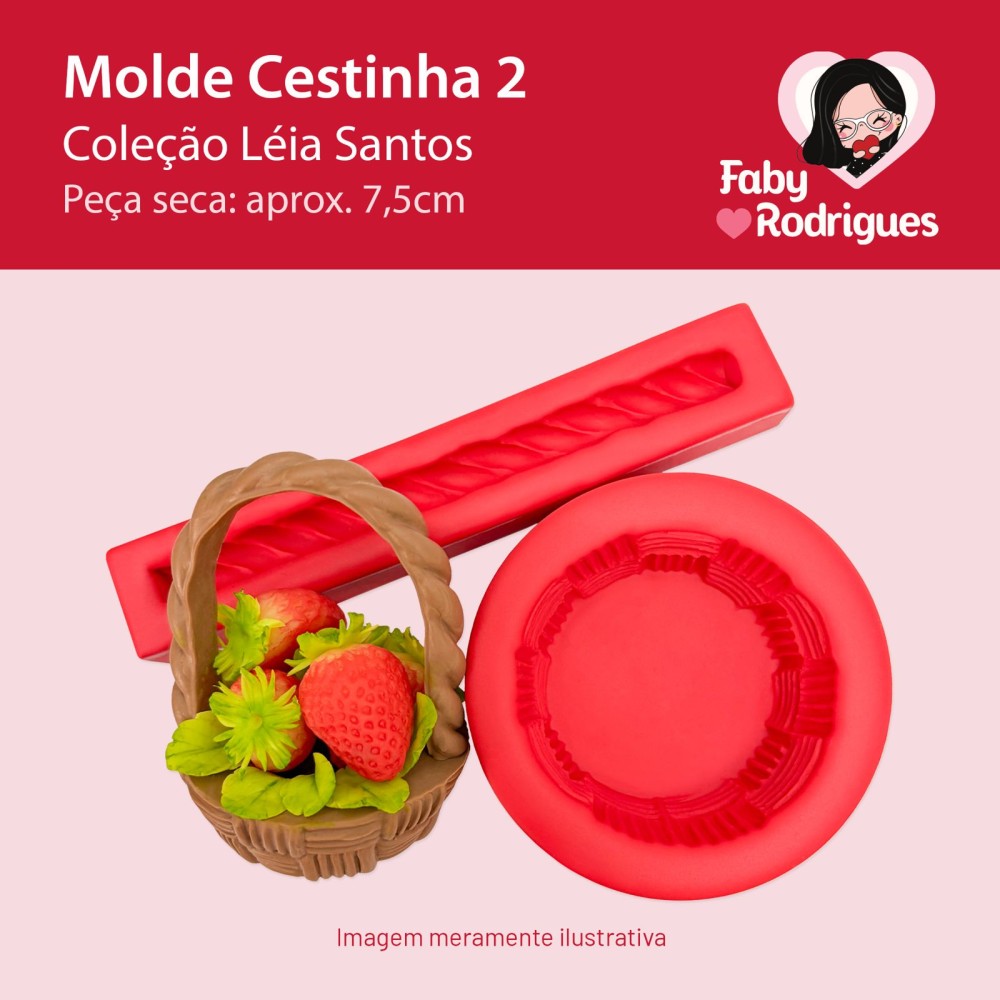 Molde de Silicone Cestinha 2 - Léia Santos