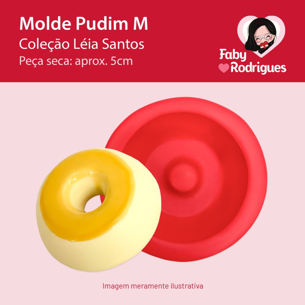 Molde de Silicone Pudim M - Léia Santos