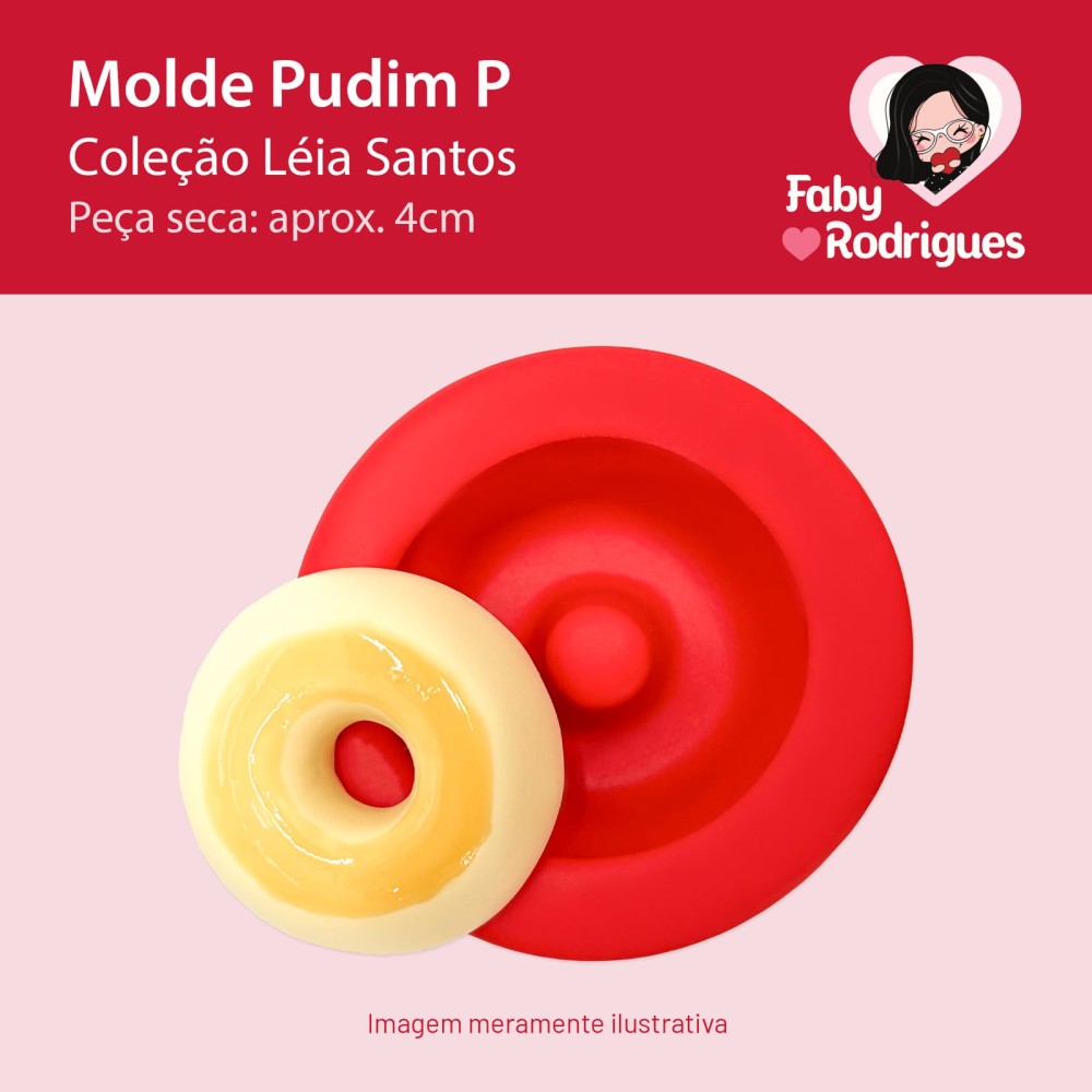 Molde de Silicone Pudim P - Léia Santos