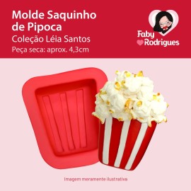 Molde de Silicone Saquinho de Pipoca - Léia Santos