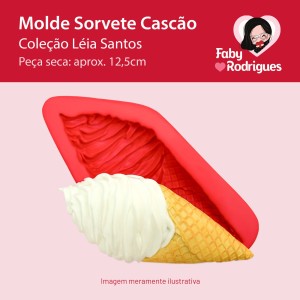 Molde de Silicone Sorvete Cascão - Léia Santos