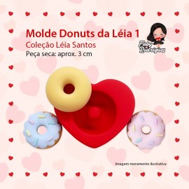 Molde de Silicone Donuts da Leia 1 - Léia