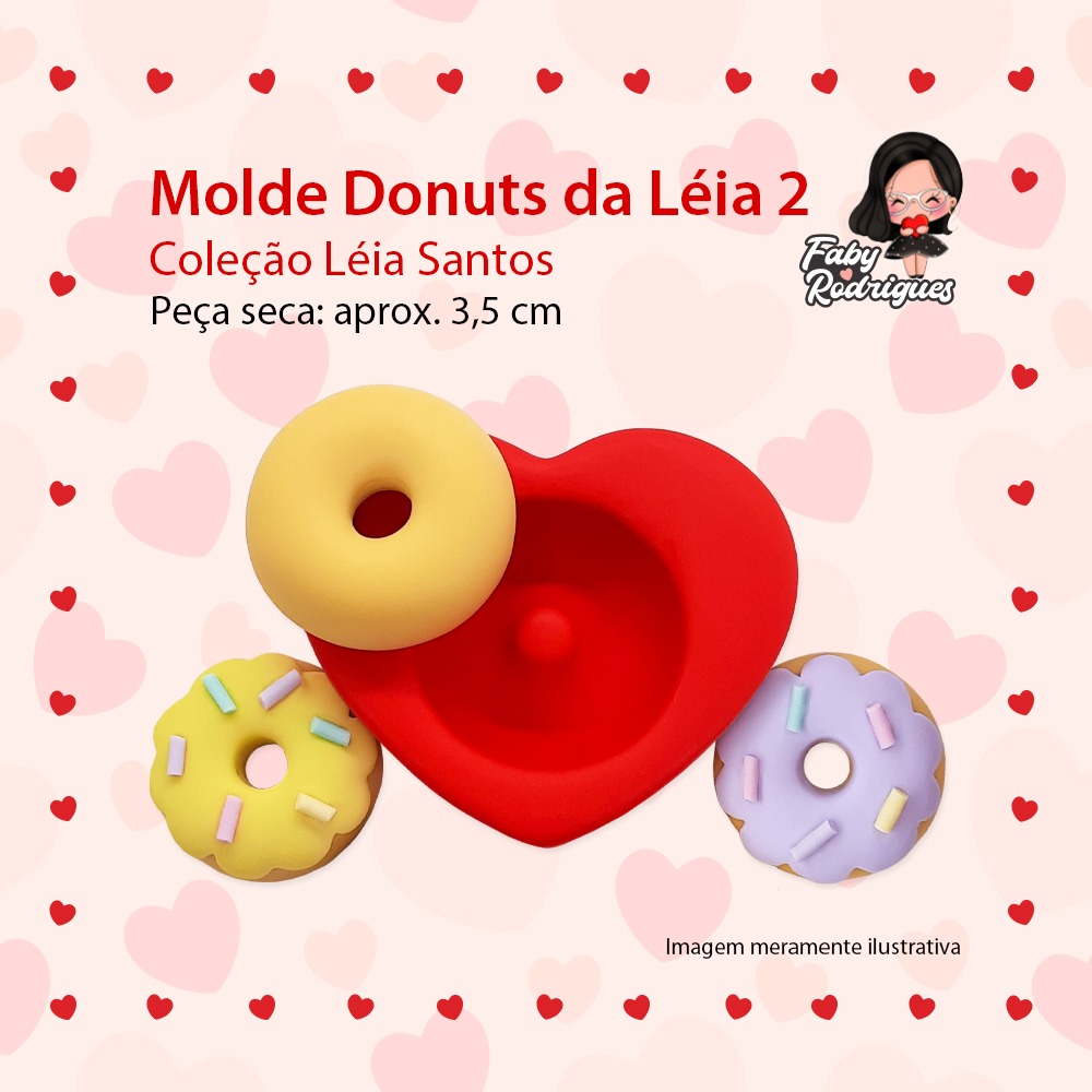 Molde de Silicone Donuts da Leia 2 - Léia