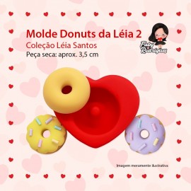 Molde de Silicone Donuts da Leia 2 - Léia