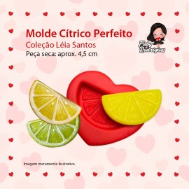 Molde De Silicone  Cítrico Perfeito  - Leia