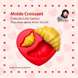 Molde De Silicone Croissant  - Leia