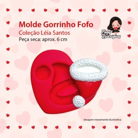 Molde De Silicone Gorrinho Fofo  - Leia