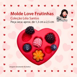 Molde De Silicone Love Frutinhas  - Leia