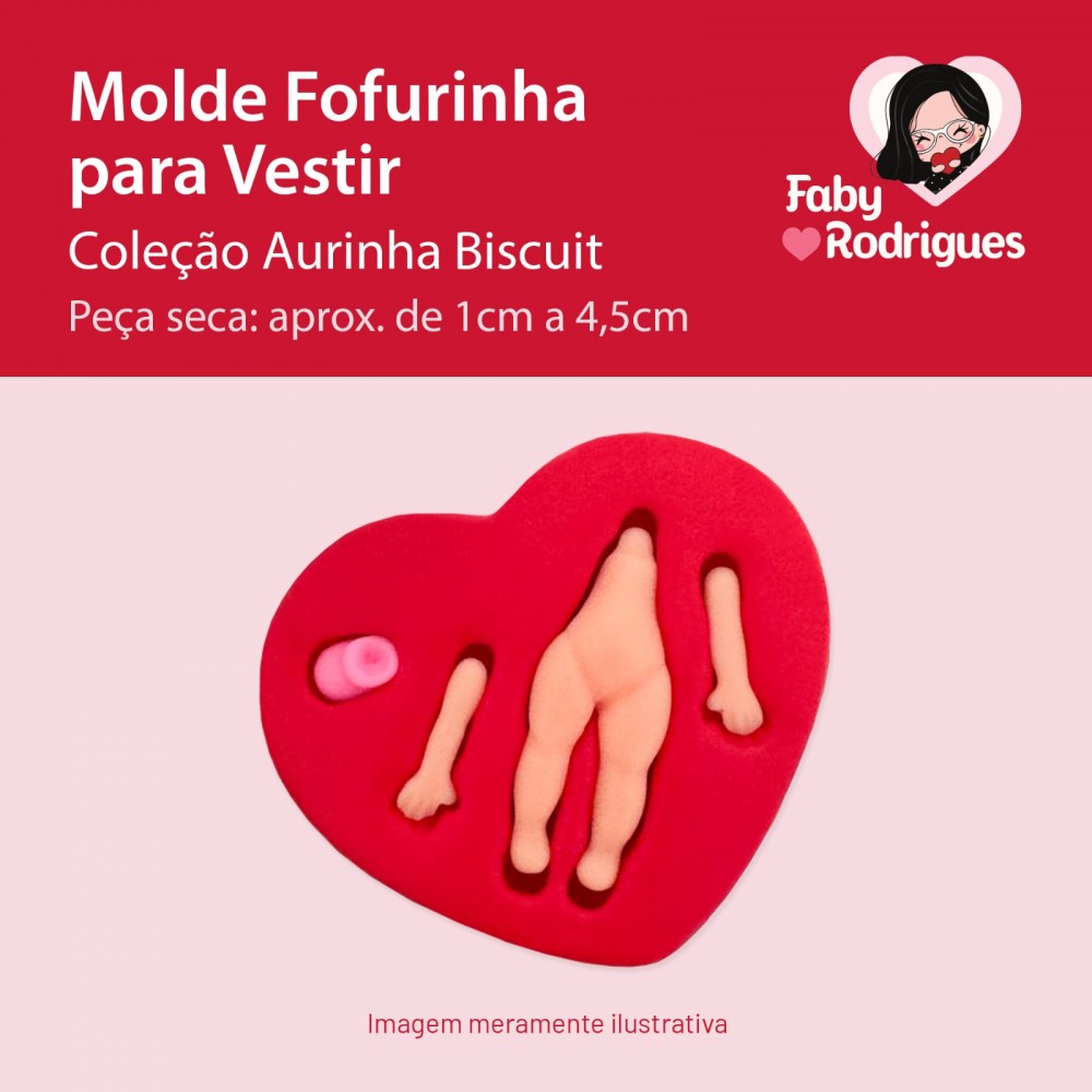 Molde De Silicone Fofurinha Para Vestir - Aurinha