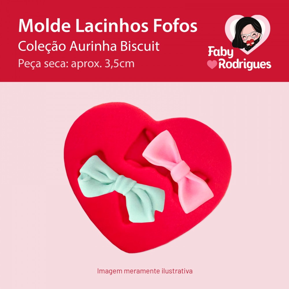 Molde De Silicone Lacinhos Fofos - Aurinha