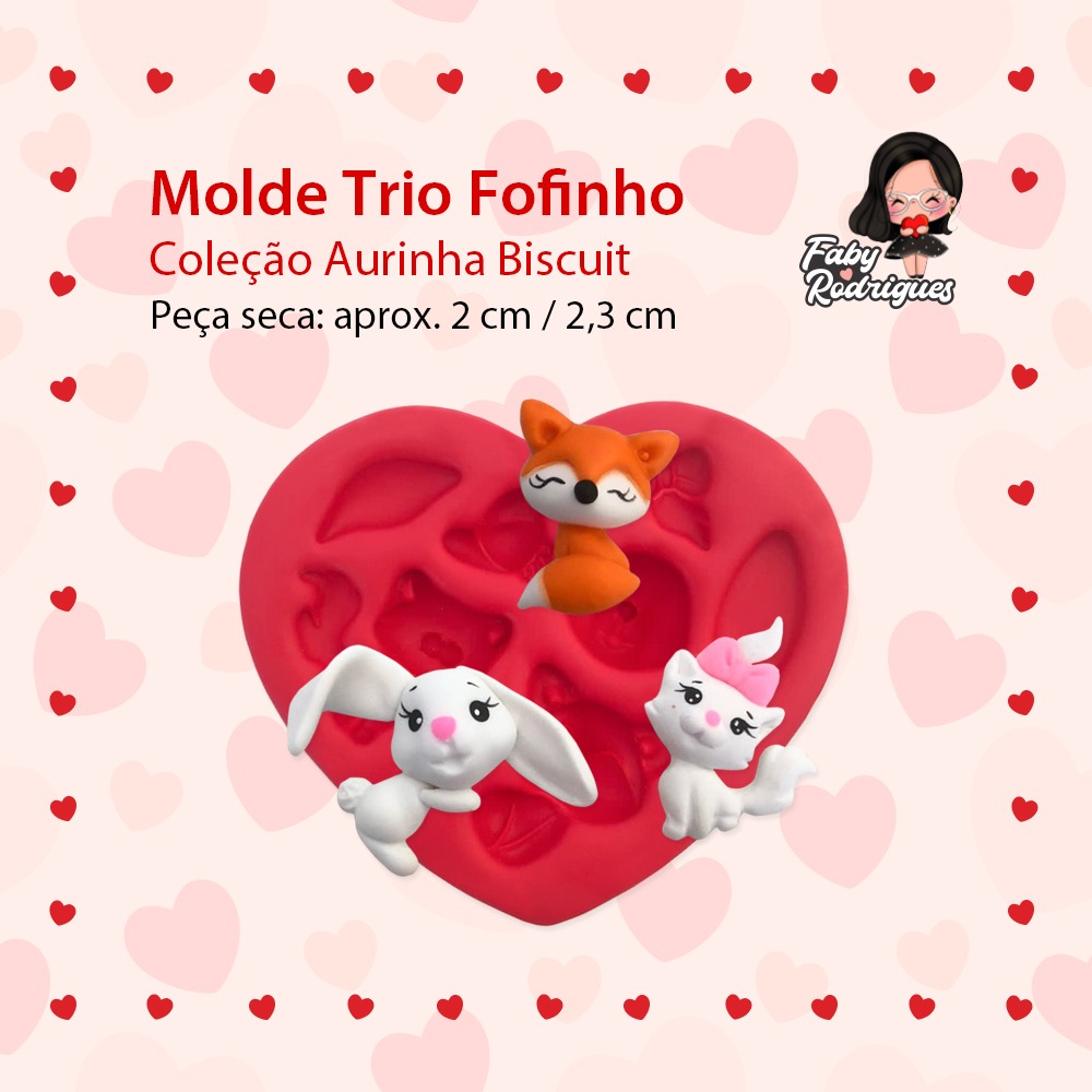 Molde Trio Fofinhos