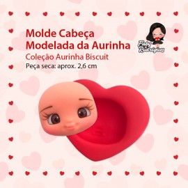 Molde de Silicone Cabeça Modelada da Aurinha - Aurinha