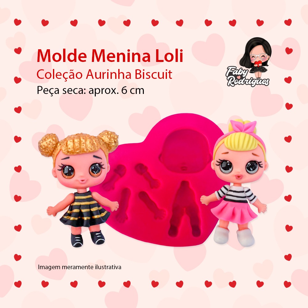 Molde De Silicone Menina Loli - Aurinha