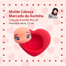 Molde de Silicone Cabeça Marcada da Aurinha - Aurinha