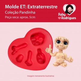 Molde de Silicone ET: Extraterrestre - Pandinha