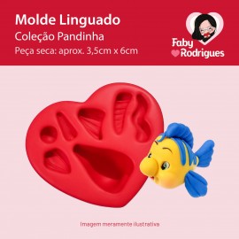 Molde de Silicone Linguado - Pandinha