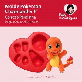 Molde de Silicone Pokemon Charmander P - Pandinha