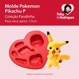 Molde de Silicone Pokemon Pikachu P - Pandinha