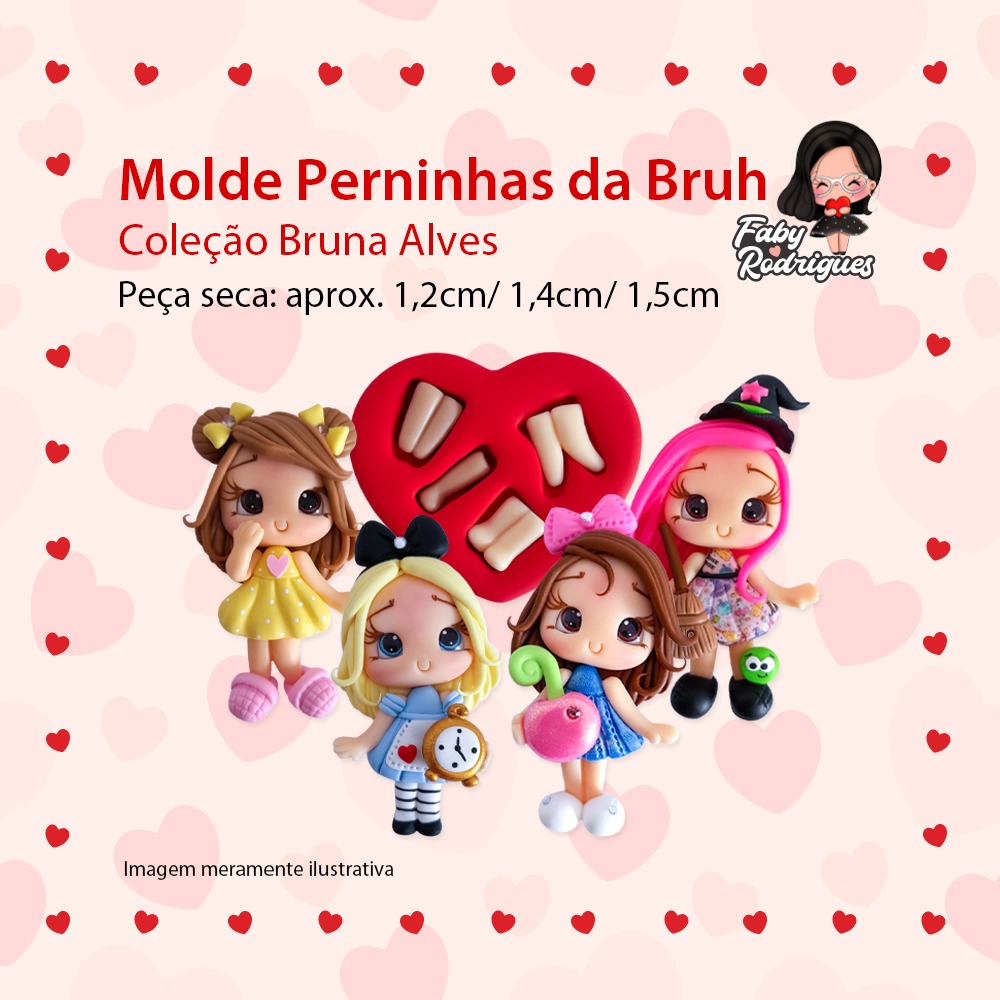 Molde De Silicone Perninhas da Bruh - Bruna