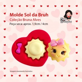 Molde De Silicone Sol da Bruh - Bruna