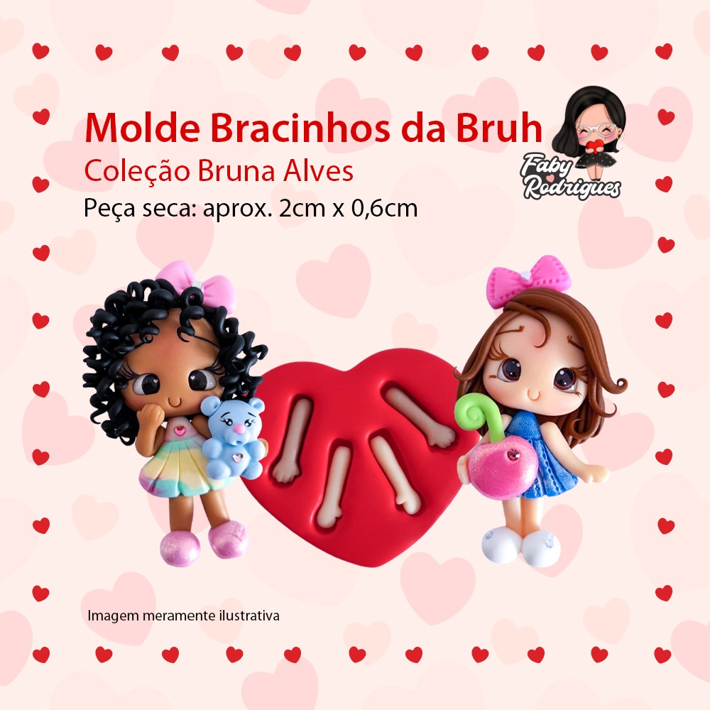 Molde De Silicone Bracinhos da Bruh - Bruna