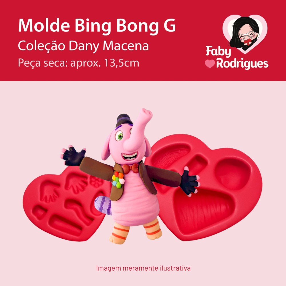 Molde de Silicone Bing Bong G - Dany Biscuit