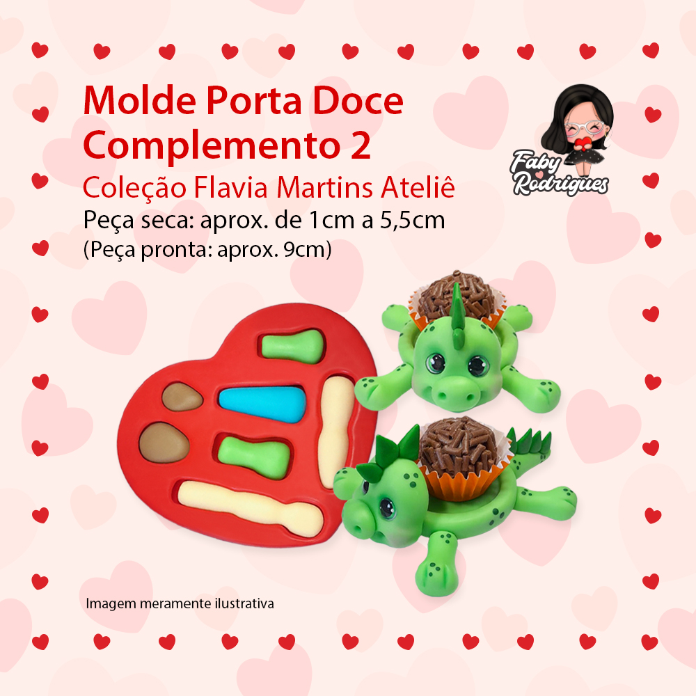 Molde de silicone Porta Doce Complemento 2 - Flavia Martins